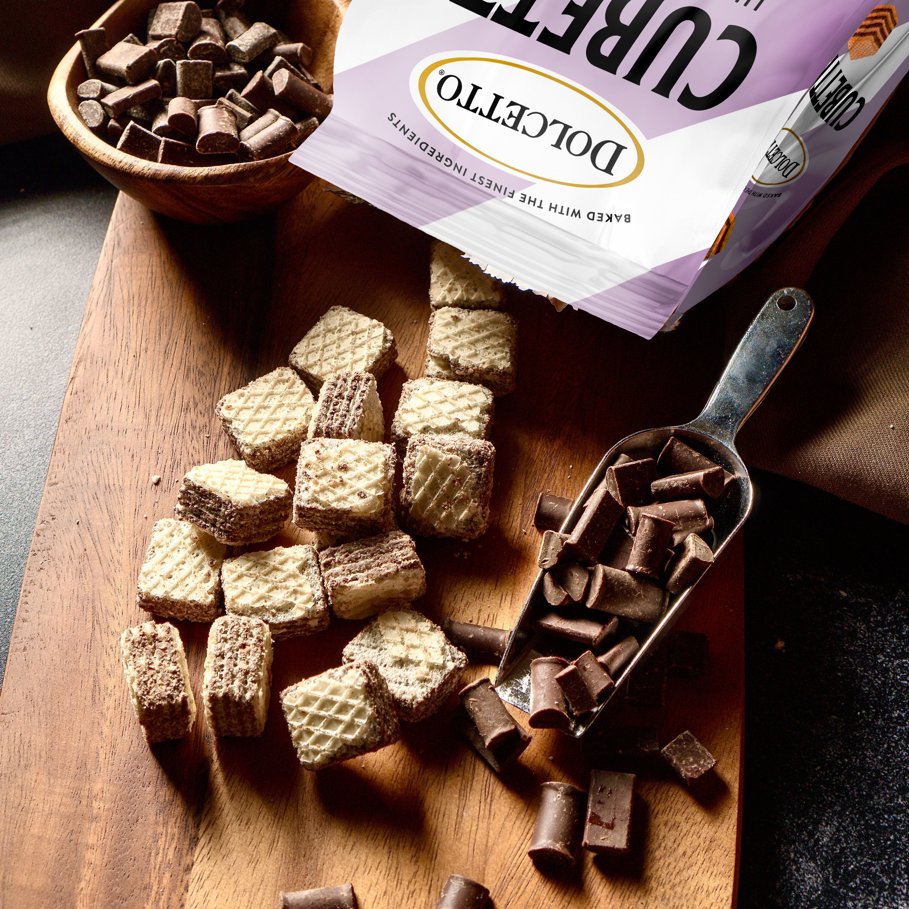 Dolcetto Cubetti Wafers - Dark Chocolate 8.8 oz