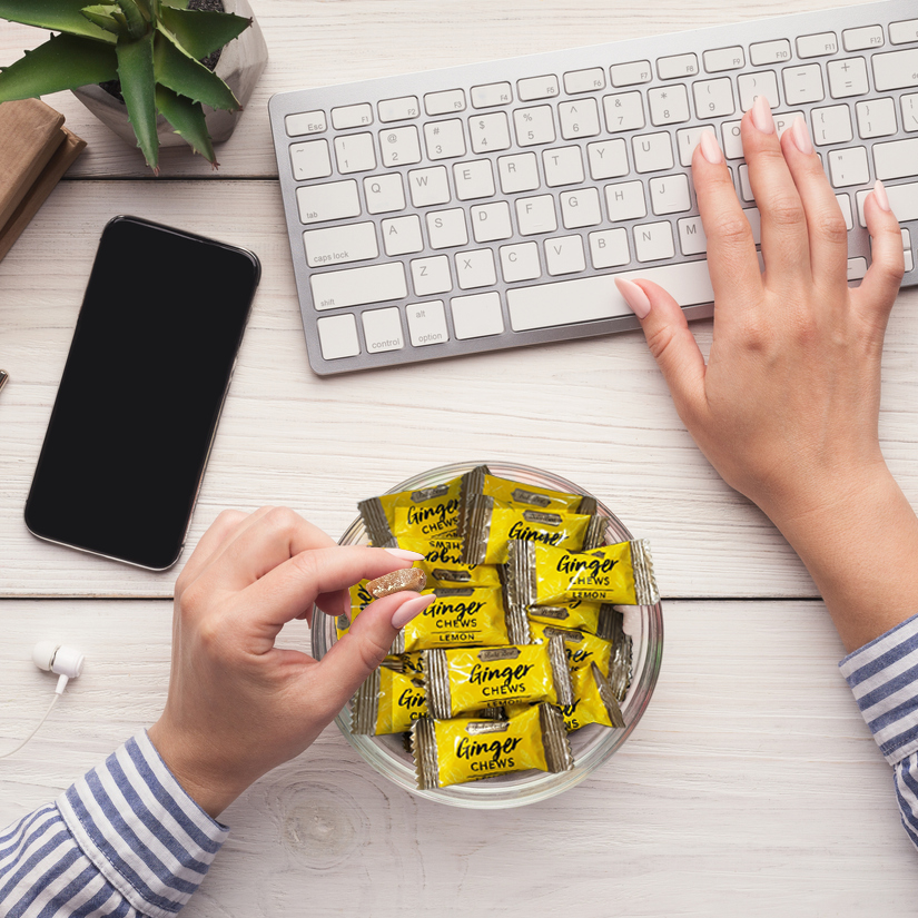 Bali’s Best Ginger Chews – Lemon 1 lb Jar