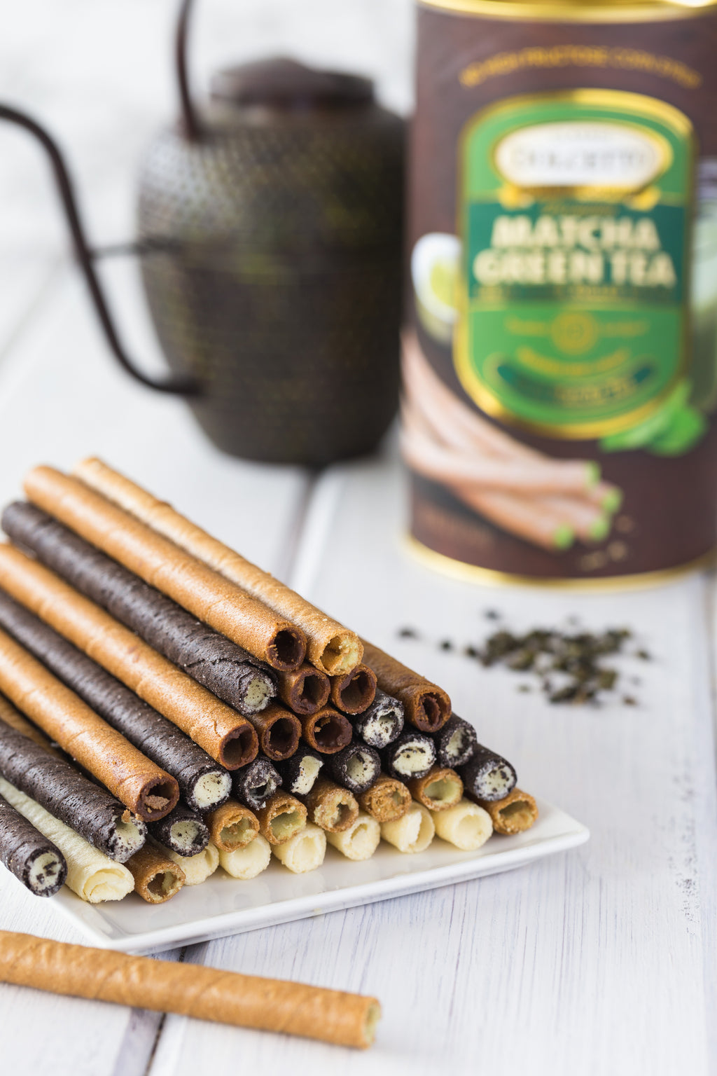 Dolcetto Wafer Rolls - Matcha Green Tea 12 oz