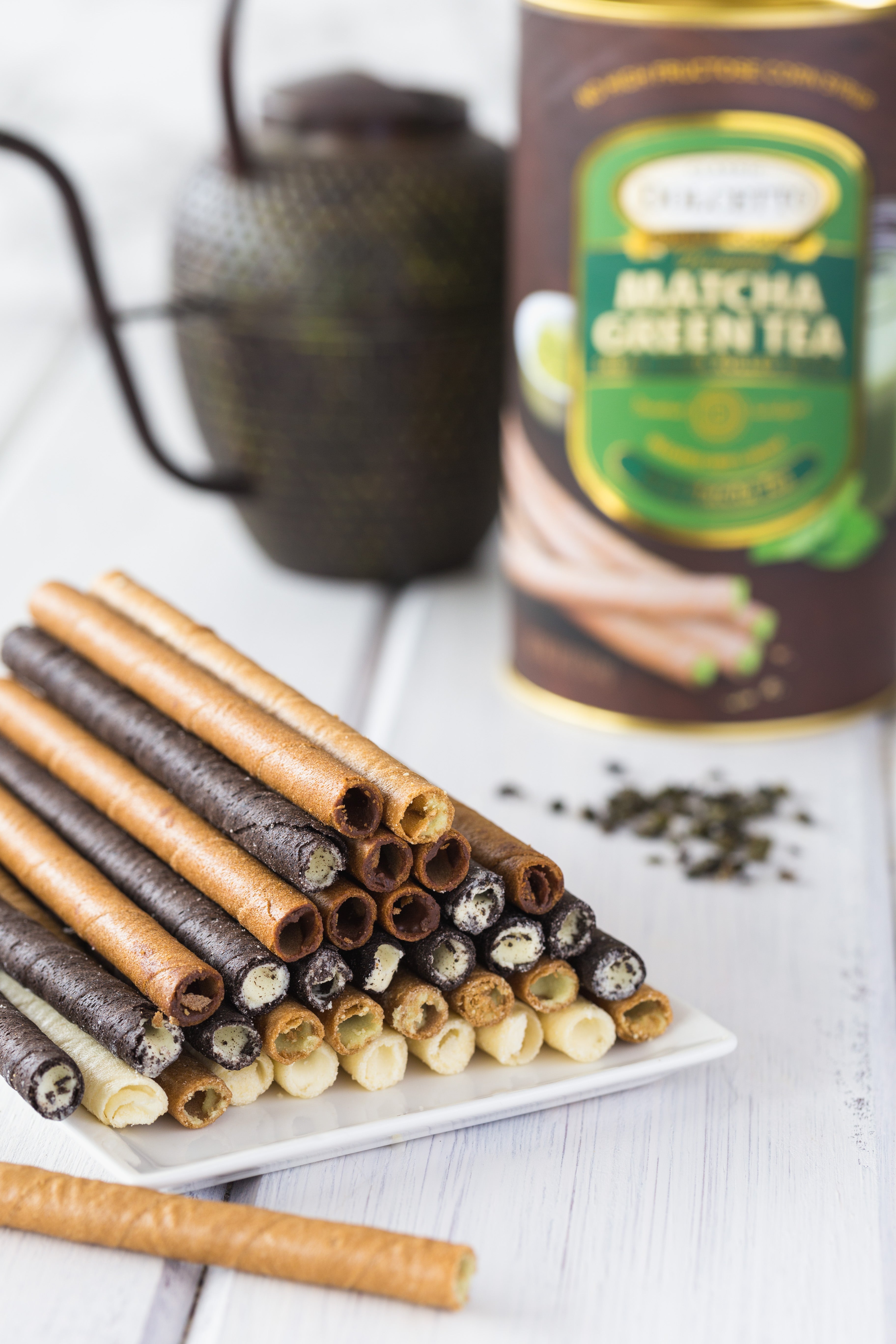 Dolcetto Wafer Rolls - Matcha Green Tea 12 oz