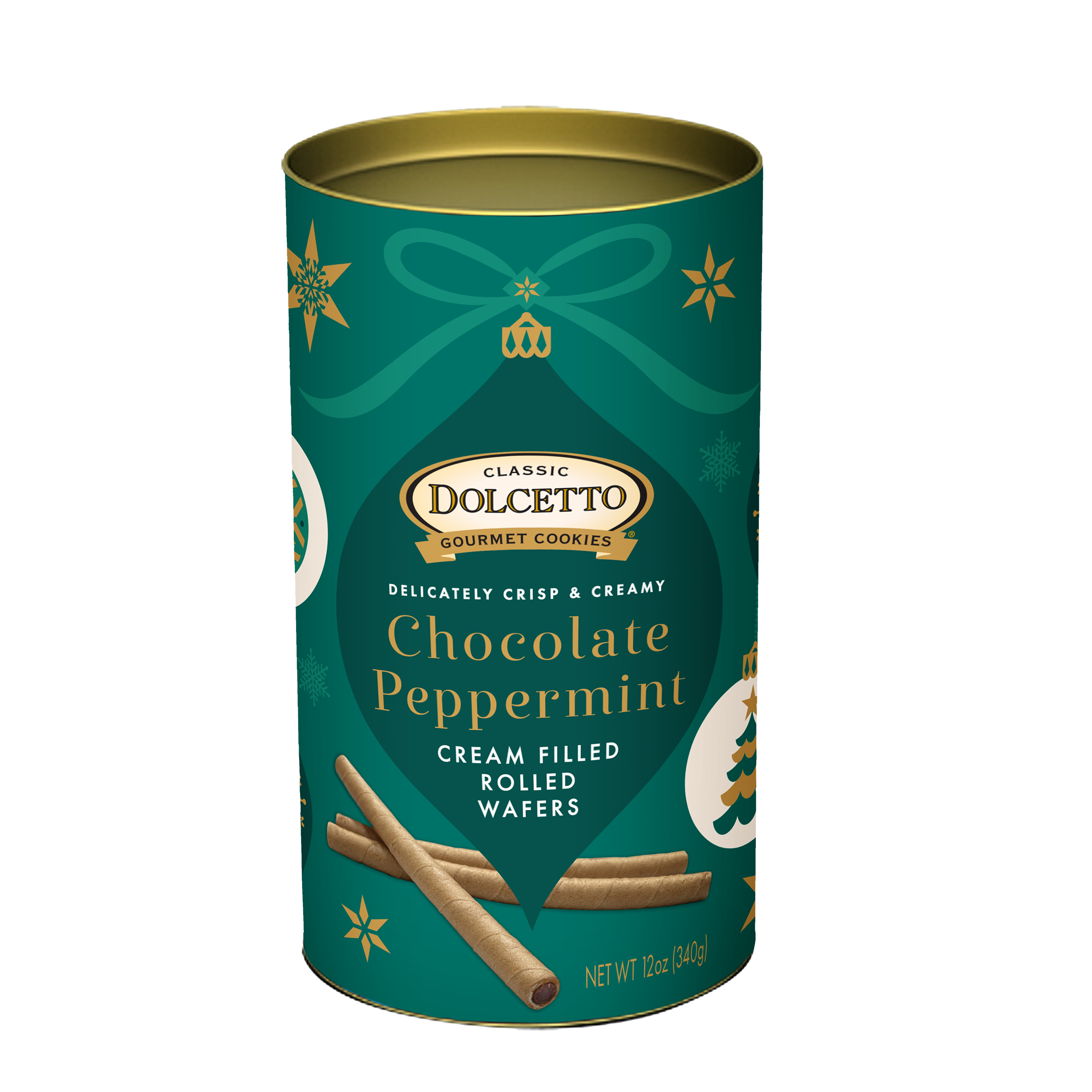 Dolcetto Wafer Rolls - Chocolate Peppermint 12 oz