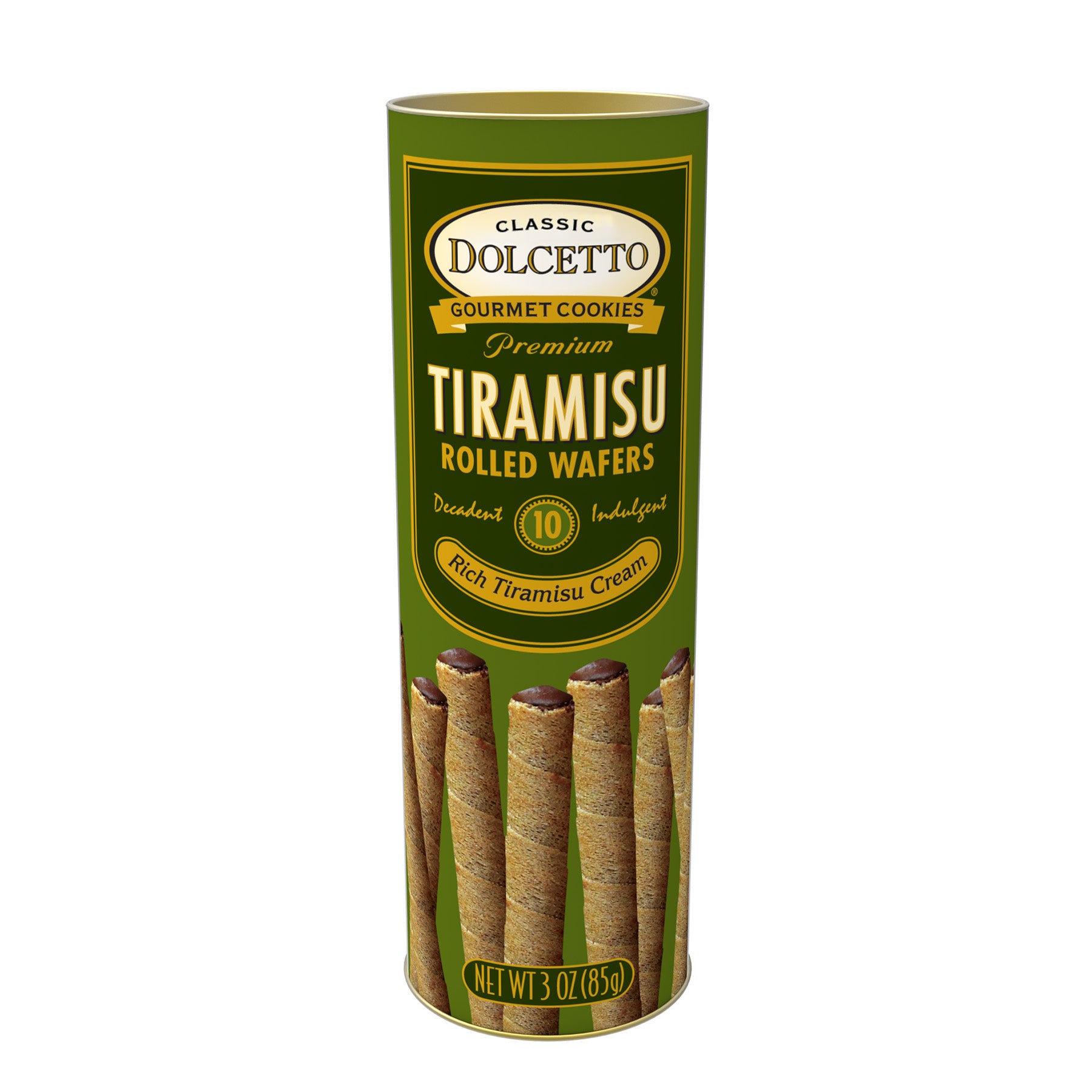 Dolcetto Wafer Rolls - Tiramisu 3 oz Tin