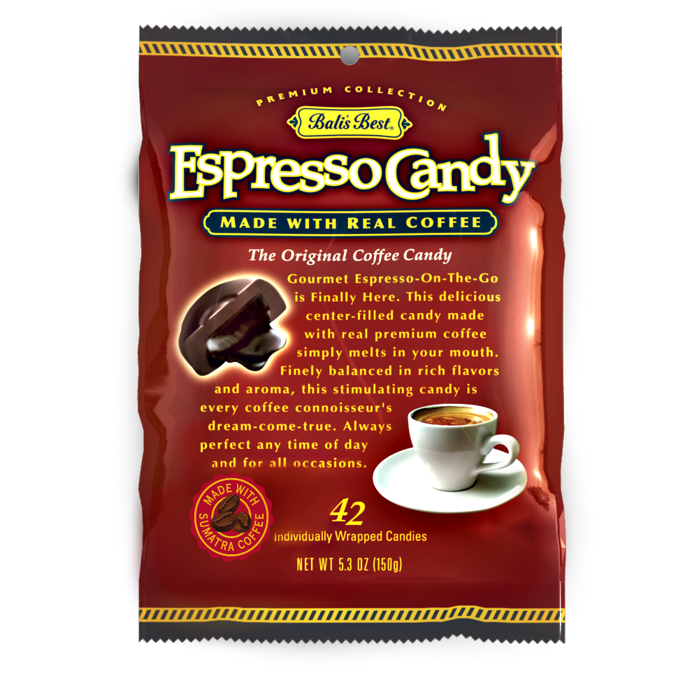 Bali’s Best Espresso Coffee Candy – 5.3 oz Bag