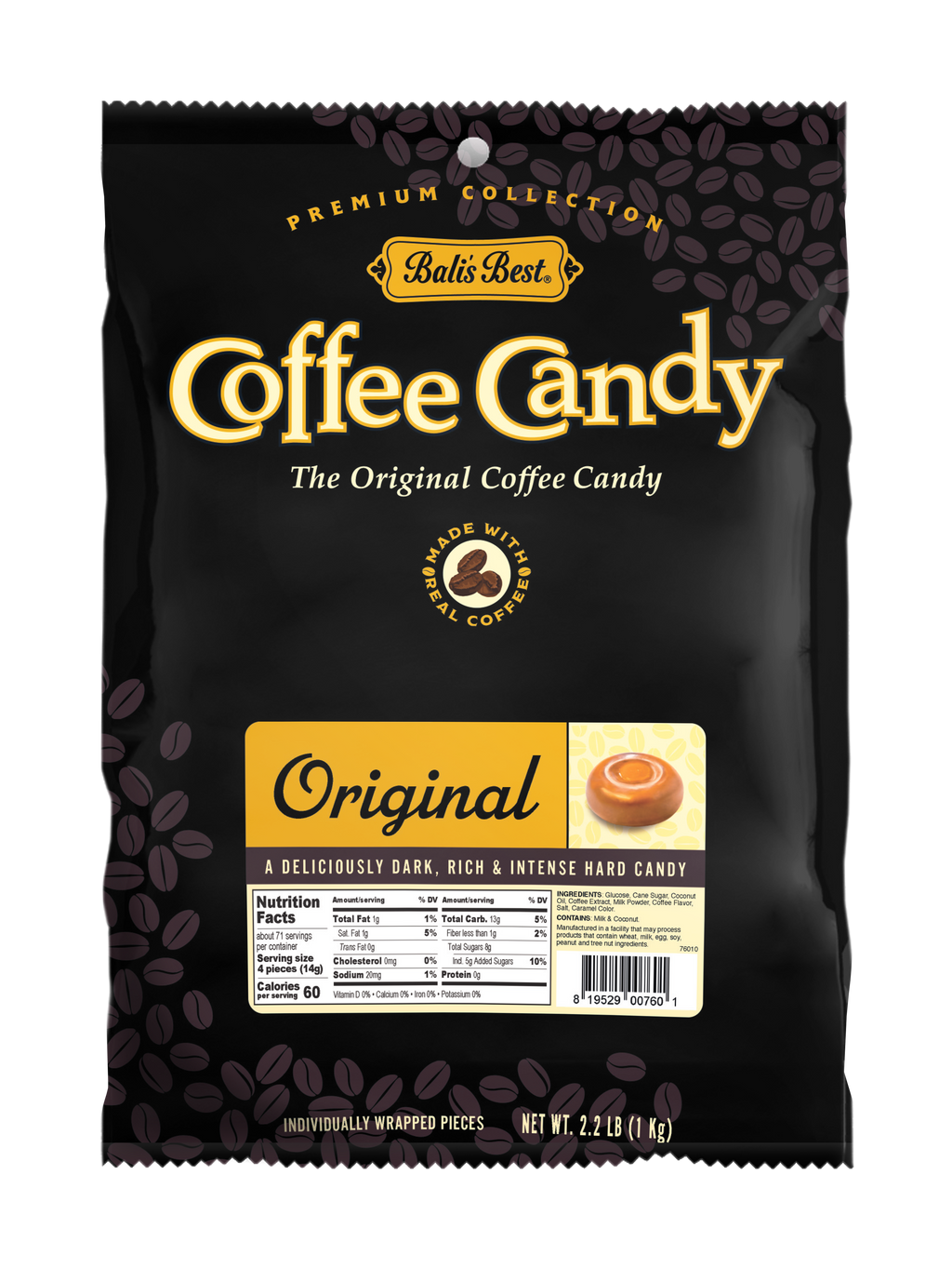 Bali’s Best Original Coffee Candy - 2.2lb Bulk