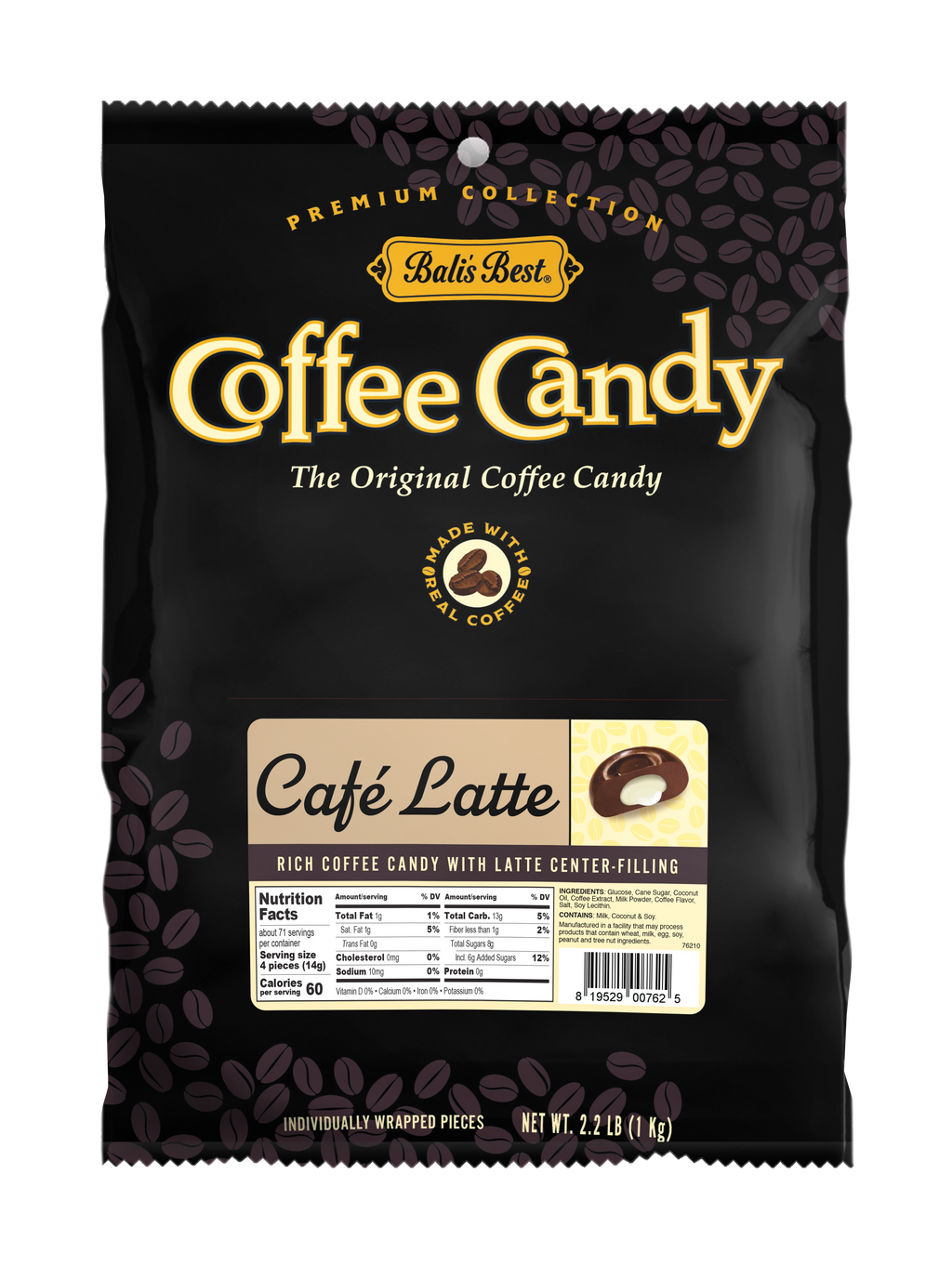 Bali’s Best Café Latte Candy - 2.2lb Bulk