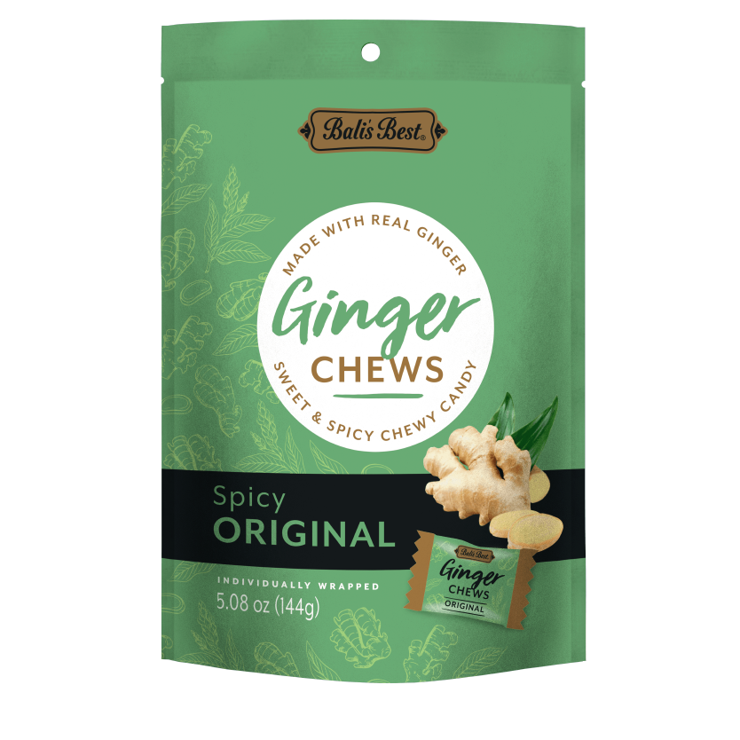 BALI'S BEST GINGER CHEWS - ORIGINAL 5.08 OZ