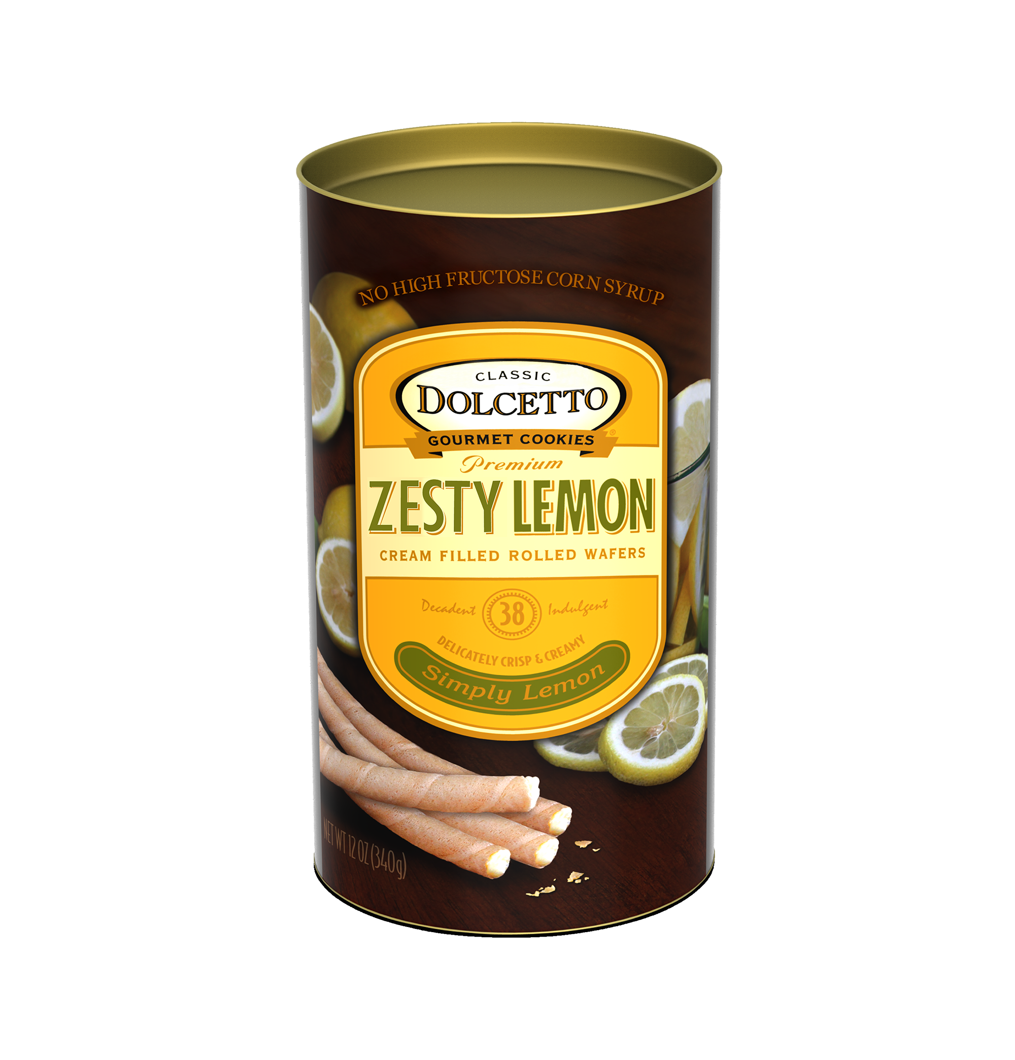 Dolcetto Wafer Rolls - Zesty Lemon 12 oz