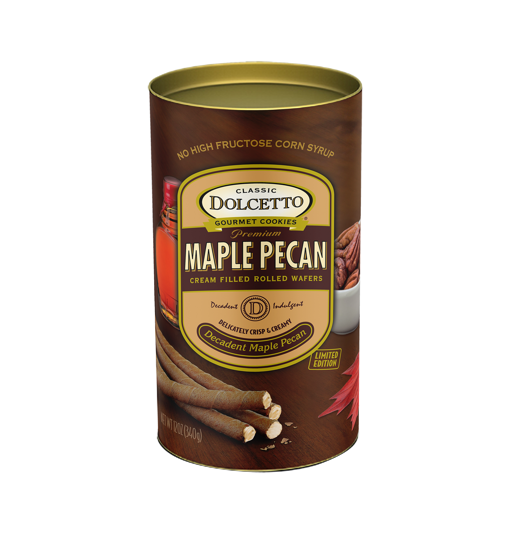 Dolcetto Wafer Rolls - Maple Pecan 12 oz