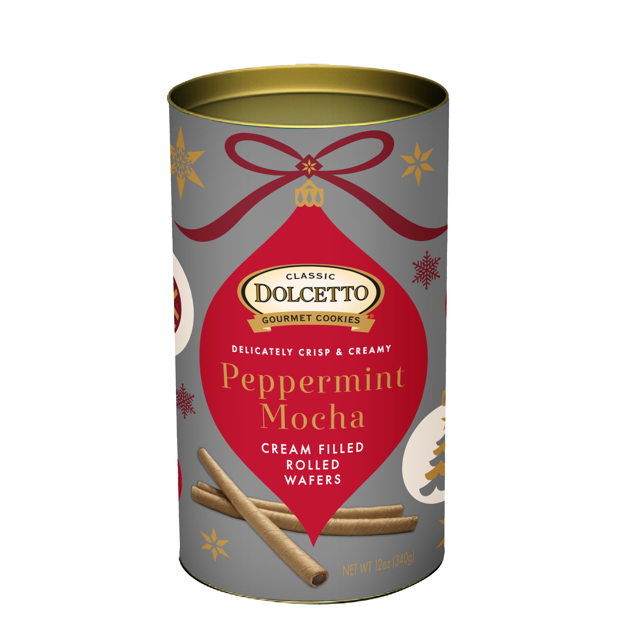 Dolcetto Wafer Rolls - Peppermint Mocha 12 oz